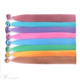 Color changes As The Temperature Changes Purple Synthetic One Piece Clip In Hair