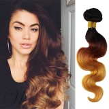 Sexy Wavy Ombre 3 Tone Human Hair Weave/Weft 1 PC