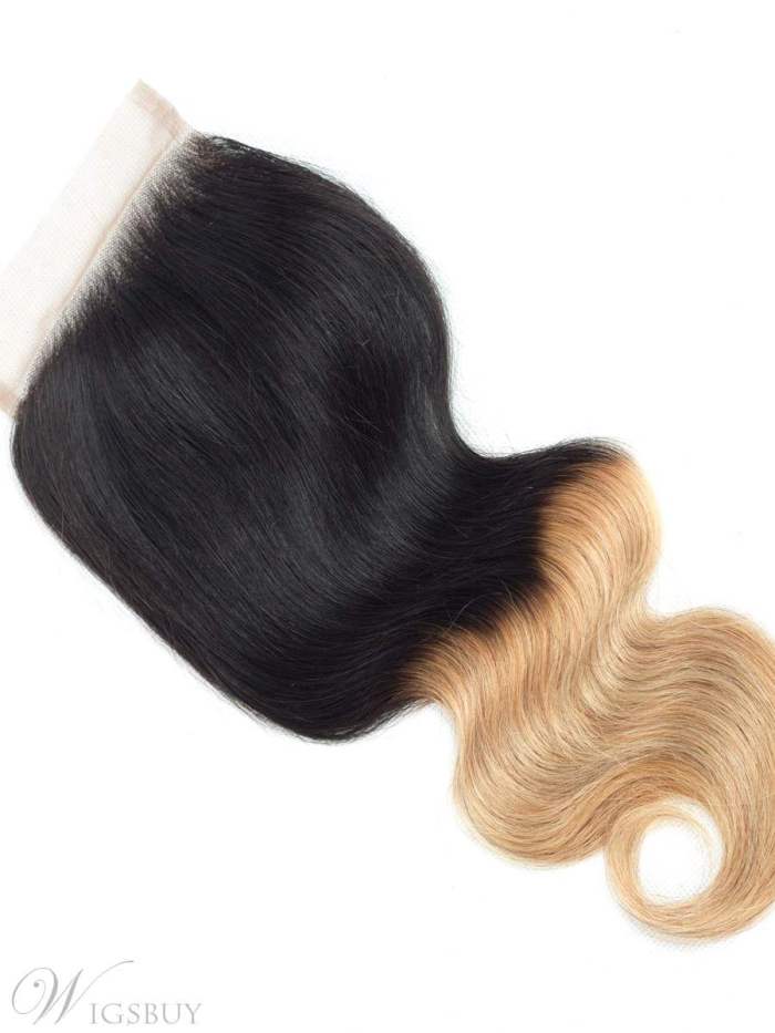 Wigsbuy Ombre Brazilian Body Wave 4x4 Lace Closure T1B/27