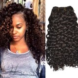 Black Women Remi Human Hair Hair Extesnion Kinky Curly Hair Weave 1 pc
