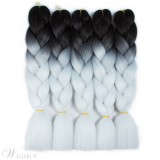 Ombre Synthetic Kanekalon Braiding Hair Crochet Braids False Hair Extensions