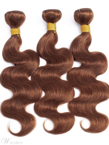 Wigsbuy Blonde Human Hair Weave Body Wave 3 Bundles #30 Color