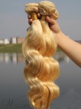 6A Quality # 613 Body Wave Human Hair Weave 1 PC