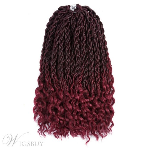 Goddess Locs With Curly Ends Crochet Twist Braids Soft Synthetic Braiding Hair Extension 6pcs