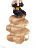 Wigsbuy Ombre Human Hair Weave Body Wave 1b 27 Honey Blonde 3PCS
