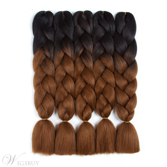 Ombre Synthetic Kanekalon Braiding Hair Crochet Braids False Hair Extensions