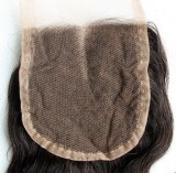 Free Part & Middle Part Human Hair Wave Textures Swiss Lace Top Closure 4*4