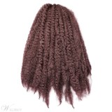 Afro Kinky Crochet Twist Braids Synthetic Fiber Hair Extensions