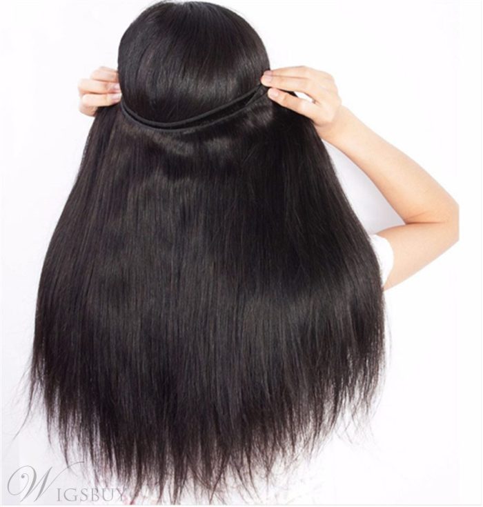 Wigsbuy Brazilian Natural Straight Human Virgin Hair Weaving 8-30 Inches