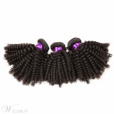 Human Hair Weave Brazilian Human Hair Kinky Curly Hair Weft 1 PC for Black Women