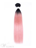Wigsbuy Straight Human Hair Weave Ombre Color 1 Piece