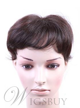 Wholesale Cheap 100% Indian Human Hair Clip in Hair Pieces Wavy