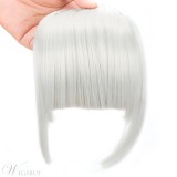 Clip In Hair Bangs Hairpiece Synthetic Blunt Bangs Hair Piece