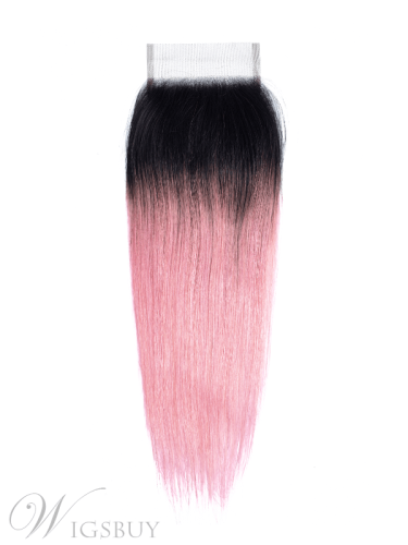 Wigsbuy Lace Closures Pre-colored Straight Human Hair Ombre