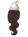 Wigsbuy Body Wave Lace Closure Pre-Colored #2 Free Part 10-24 Inches