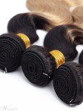 Wigsbuy Ombre Human Hair Weave Body Wave 1b 27 Honey Blonde 3PCS