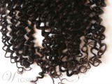 Natural Black Tight Curly 100% Human Hair 13*2 Inches Lace Frontal Closure