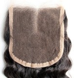 New Deep Wave Unprocessed Human Hair Lace Closures 5*5