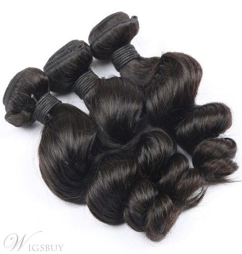 Wigsbuy Indian Loose Wave Lace Closure With 3pcs Human Hair Weave