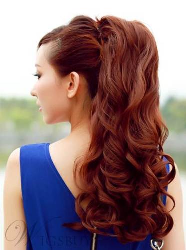 Long Loose Wave Bandage Style Fluffy Ponytail 21 Inches