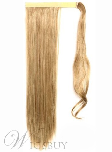Charming Long Straight Blonde Synthetic Ponytail
