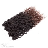 Goddess Locs With Curly Ends Crochet Twist Braids Soft Synthetic Braiding Hair Extension 6pcs