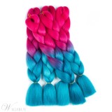 Colorful Jumbo Braiding Synthetic Hair 24 Inches 5 Bundles Lot