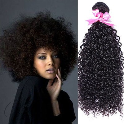 Human Hair Weave Black Women 100% Human Hair Kinky Curly Human Hair Extensions 1 PC