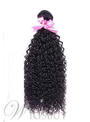 Human Hair Weave Black Women 100% Human Hair Kinky Curly Human Hair Extensions 1 PC