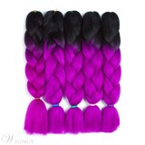 Ombre Synthetic Kanekalon Braiding Hair Crochet Braids False Hair Extensions