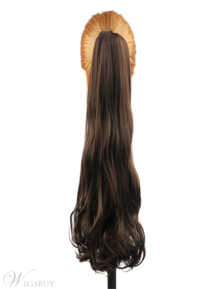 Natural Wavy Synthetic Hair Women Ponytail 24 Inches