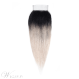 Wigsbuy Lace Closures Pre-colored Straight Human Hair Ombre