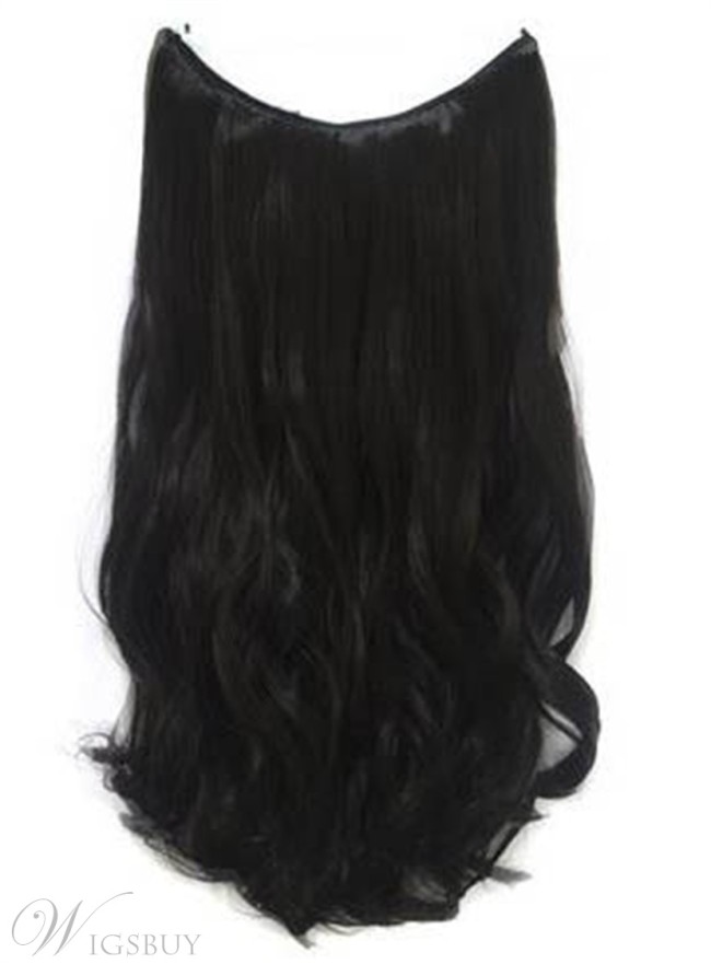 Natural Black #1 Wavy 100% Human Hair Flip In Hair Extensions (Free Shipping)