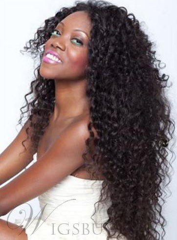 Kinky Curly Unprocessed #1B 100% Human Hair Weave 1 pack