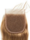 Wigsbuy Honey Blond #27 Straight Human Hair Color 4*4 Swiss Lace Closure
