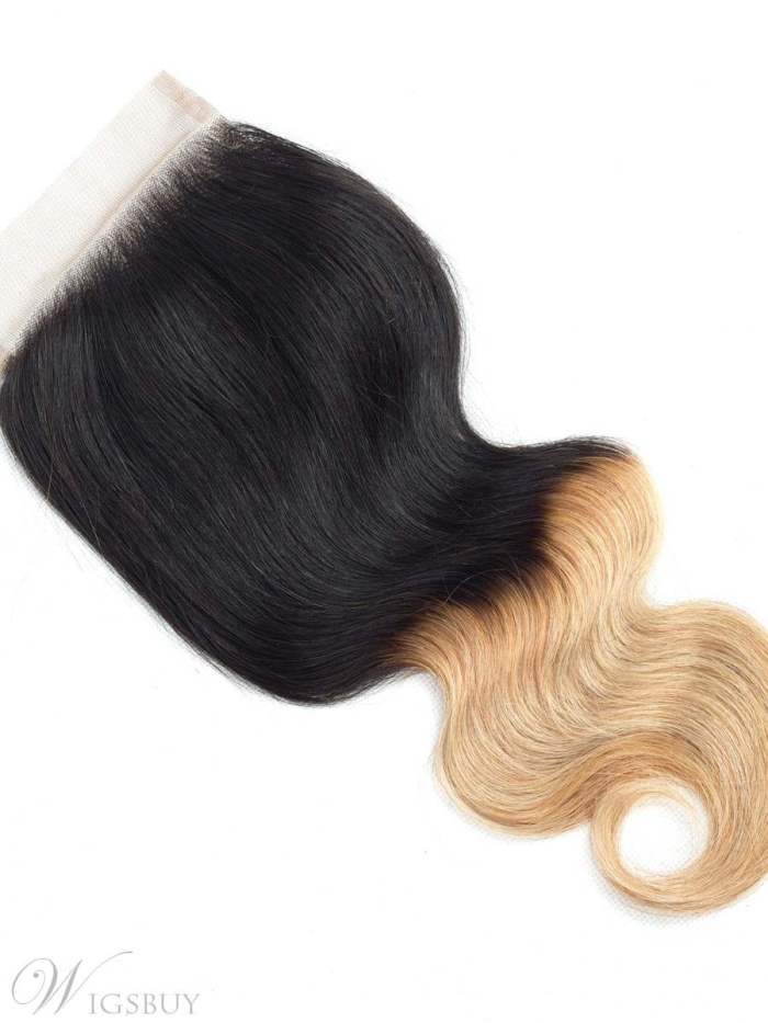 Wigsbuy Ombre Brazilian Body Wave 4x4 Lace Closure T1B/27