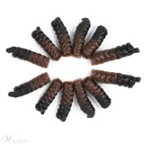 Synthetic Hair Curly Crochet Braids Hair Toni Curl Kanekalon Braiding Hair Extensions