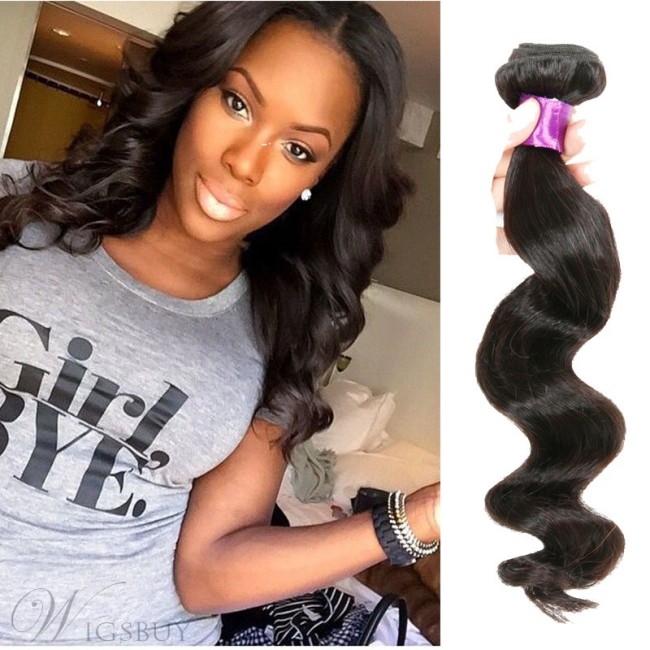 Human Hair Weave Brazilian Human Hair Loose Wave Human Hair Extension 1pc for Black Women