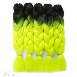 Colorful Jumbo Braiding Synthetic Hair 24 Inches 5 Bundles Lot
