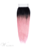 Wigsbuy Lace Closures Pre-colored Straight Human Hair Ombre