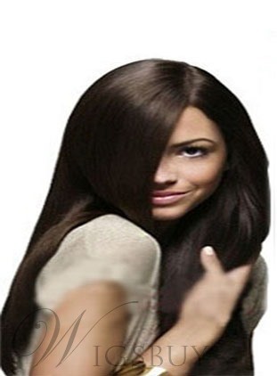 Dark Brown 7pcs Clip In Remy Human Hair Extensions 100g