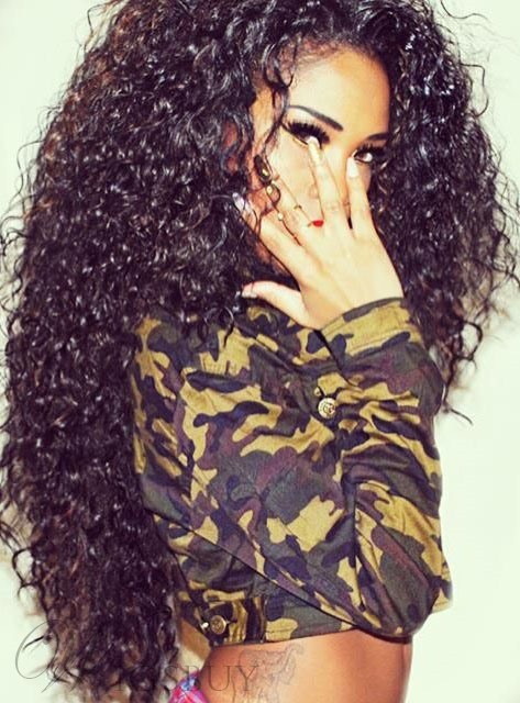 Sexy Kinky Curly 7 pcs Clip In Human Hair Extensions