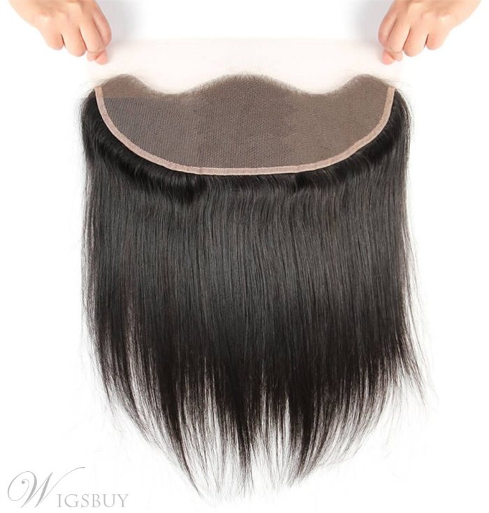 Wigsbuy 3 Bundles Brazlian Hair Natural Straight Human Hair With Lace Frontal