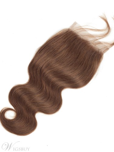 Wigsbuy #4 Lace Closure Body Wave Human Hair 4 x 4 Closure With Baby Hair