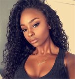Wigsbuy 3pcs Brazilian Curly Virgin Human Hair Bundles With Lace Frontal Closure