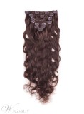 Wavy 7PCS Clip in Remy Human Hair Extensions