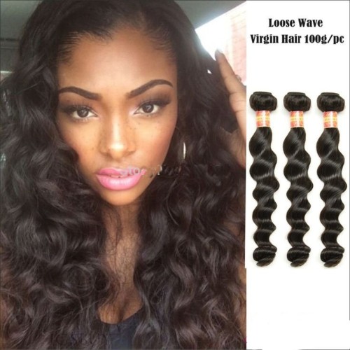 Loose Wave 100% Human Hair Weave 1PC