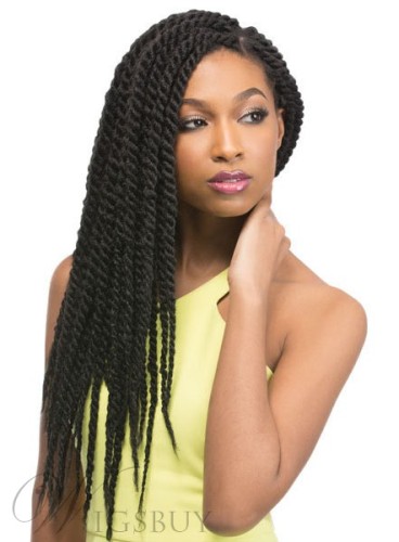 Black Women Twist Afro Crochet Braid 22 Inches