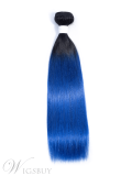 Wigsbuy Straight Human Hair Weave Ombre Color 1 Piece
