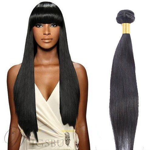 Top Quality Silk Straight Virgin Hair Human Hair Weave 1 PC